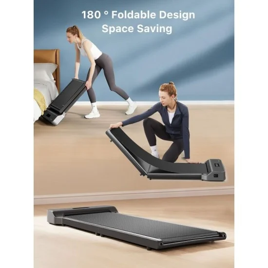 King Smith Foldable Walkingpad Z1 With Max. Speed 6Km/H, With 1Hp Brush Motor - Black